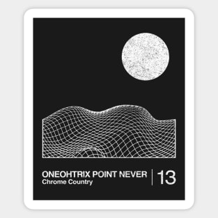 Oneohtrix Point Never / Minimalist Graphic Artwork Design Sticker